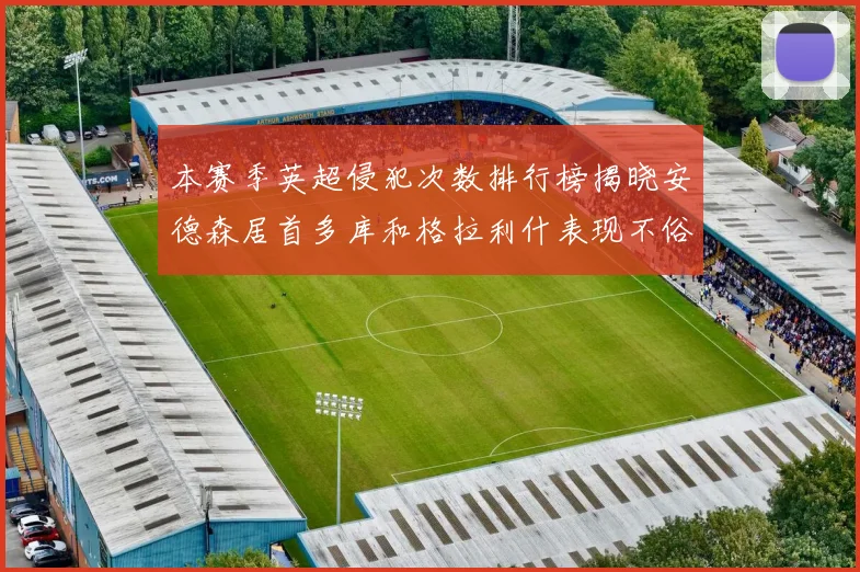 本赛季英超侵犯次数排行榜揭晓安德森居首多库和格拉利什表现不俗